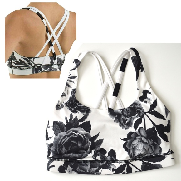 lululemon athletica Other - Lululemon Energy Bra Floral Brisk Bloom size 4